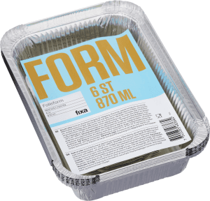 Aluminiumform med Lock 870ml