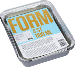 Aluminiumform med Lock 1100ml