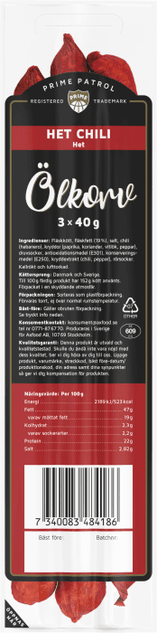 Ölkorv Het Chili 3-p