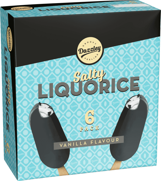 Saltlakrits Klassisk Glasspinnar