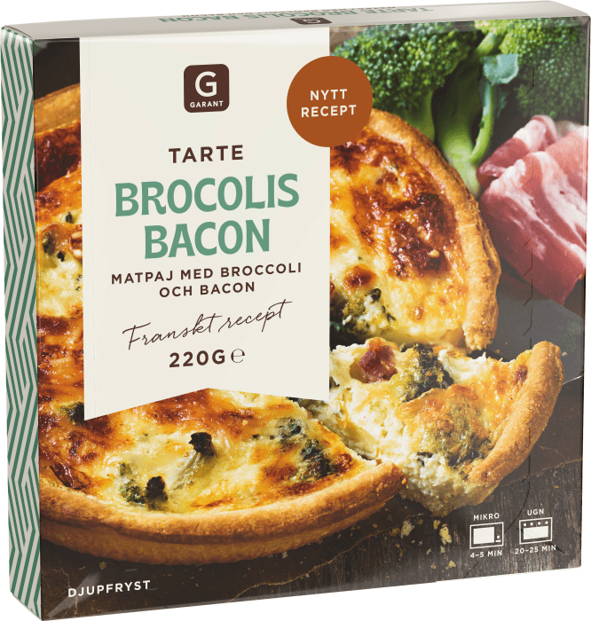 Broccoli & Bacon Fransk Paj Fryst