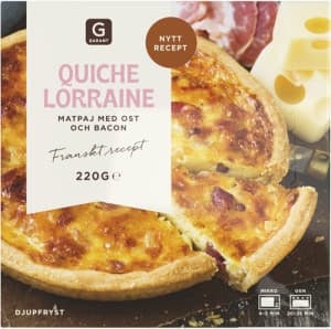 Quiche Lorrain Ost & Bacon Paj Fryst/1 Port