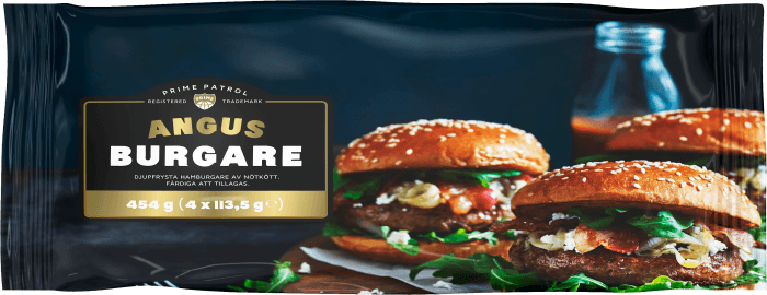 Angusburgare Frysta/ 4x113,5g
