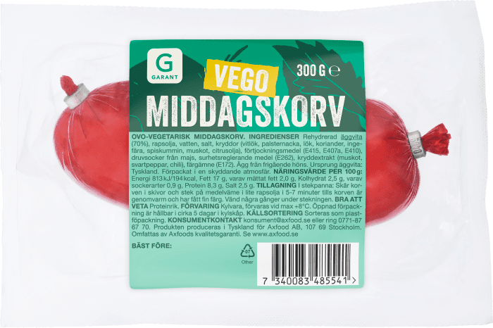 Middagskorv Vego