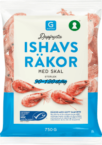 Ishavsräkor med Skal Frysta 90/120 MSC