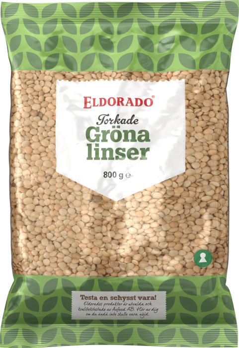 Linser Gröna Torkade