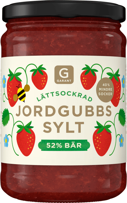 Jordgubbssylt 52% Bär Lättsockrad