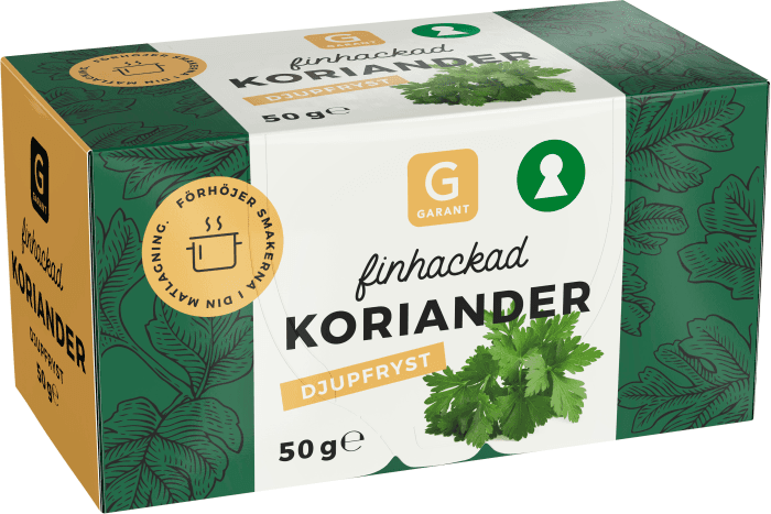 Koriander Finhackad Fryst