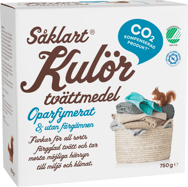 Tvättmedel Kulör Oparfymerad