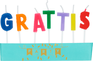 Tårtljus Grattis