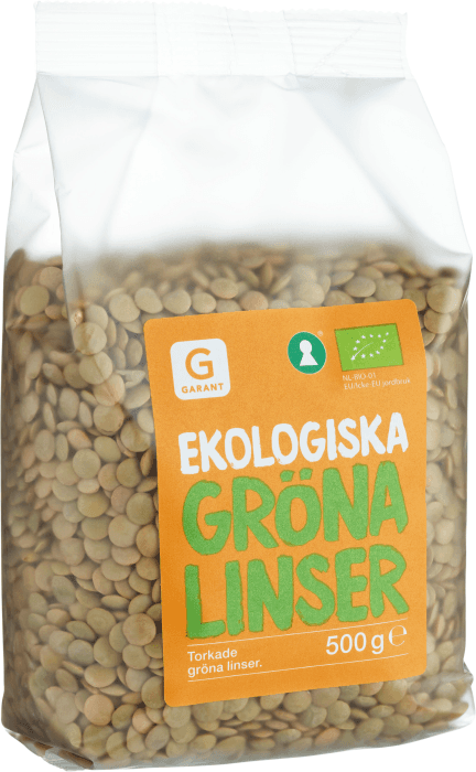 Gröna Linser Torkade EKO