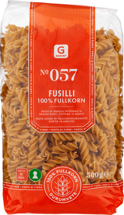 Pasta Fusilli Fullkorn