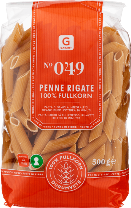 Pasta Penne Rigate Fullkorn