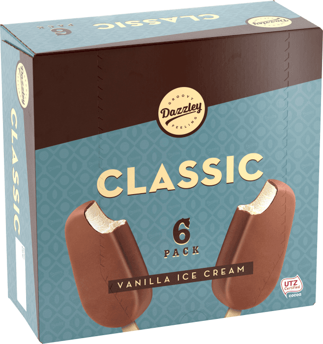 Klassisk Choklad Glasspinne