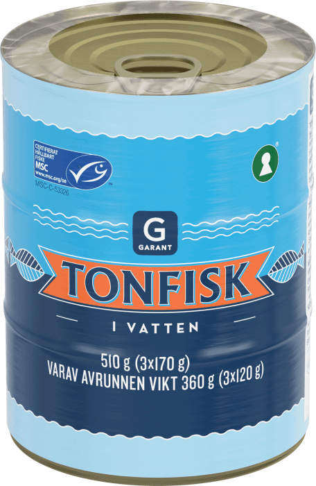 Tonfisk Vatten 3x170g