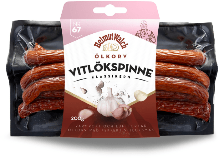 Ölkorv Vitlökspinne