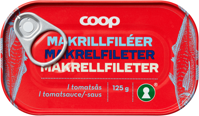 Makrillfiléer i Tomatsås
