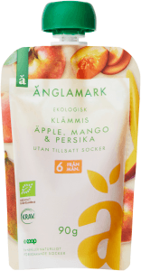 Klämmis Äpple, Mango, Persika Eko 6 Mån