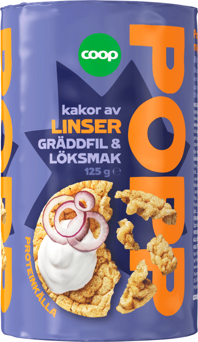 Linskakor Gräddfil & lök