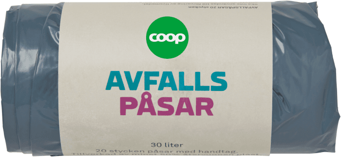 Avfallspåse med handtag Grå
