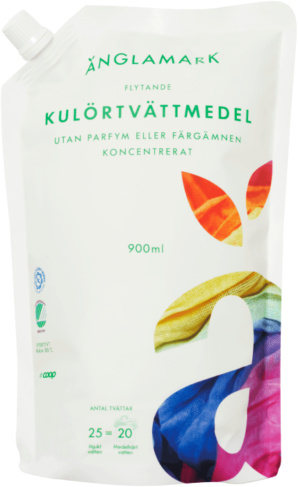 Kulörtvättmedel Flytande