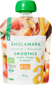 Smoothie Äpple, Mango & Persika 6 mån Eko KRAV