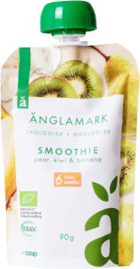Smoothie Päron, Kiwi & Banan 6 mån Eko KRAV