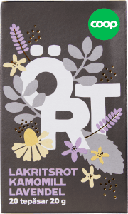 Örtte Lakritsrot, kamomill & lavendel