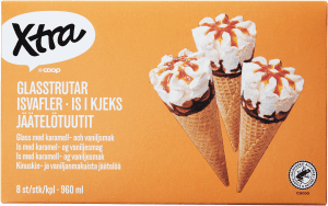 Glasstrutar Karamell & vanilj 8-p