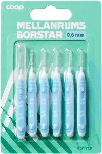 Mellanrumsborste 0.6 mm 6-pack