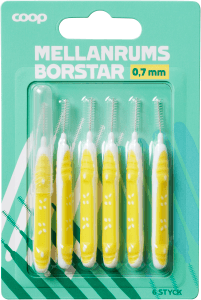 Mellanrumsborste 0.7 mm 6-pack