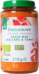Barnmat Pasta med Lax & Tomat 12 mån Eko