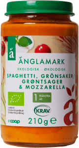 Barnmat Spaghetti Grönsaker & Mozzarella 12 mån Eko