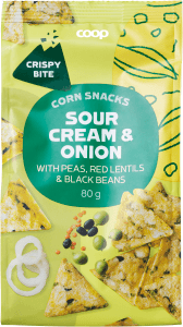 Majssnacks Sour cream & onion
