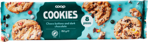 Cookies Mörka Chokladlinser 8-pack
