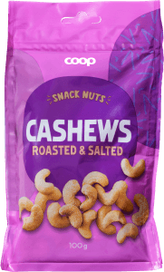 Cashewnötter rostade & saltade