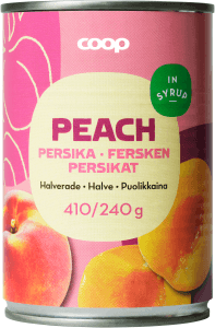 Persikor Halverade