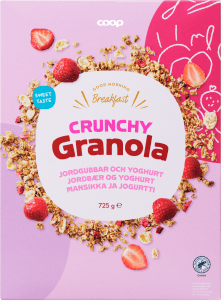 Granola Crunchy Jordgubbar & Yoghurt