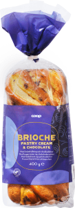 Briochekaka Krämfyllning & mörk choklad