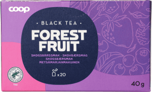 Svart te Forest fruit