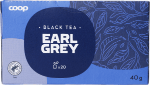 Svart te Earl grey