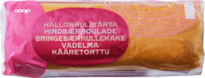 Hallonrulltårta