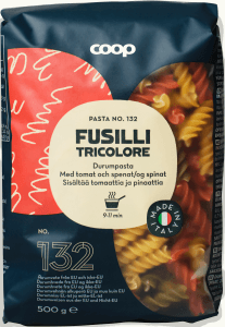 Pasta Fusilli Tricolore