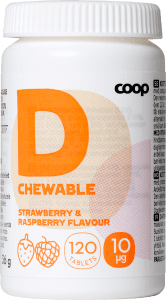 Vitamin D Jordgubb & hallon