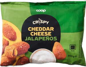 Cheddar cheese jalapeños