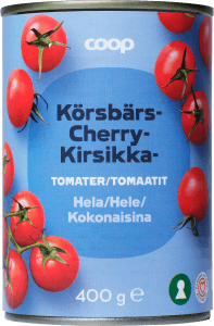 Körsbärstomater hela