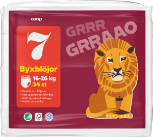 Byxblöjor 7 16-26kg