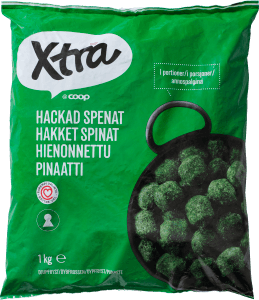 Hackad spenat