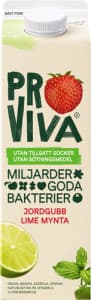 Fruktdryck Jordgubb, Lime & Mynta Utan Tillsatt Socker & Sötningsmedel