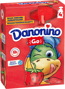 Klämmis Yoghurt Jordgubb & Banan 4-p